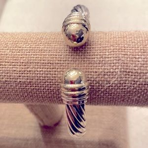 DAVID YURMAN Cable Classics Bracelet. SS/14K YG Very good condition. Size M ***
